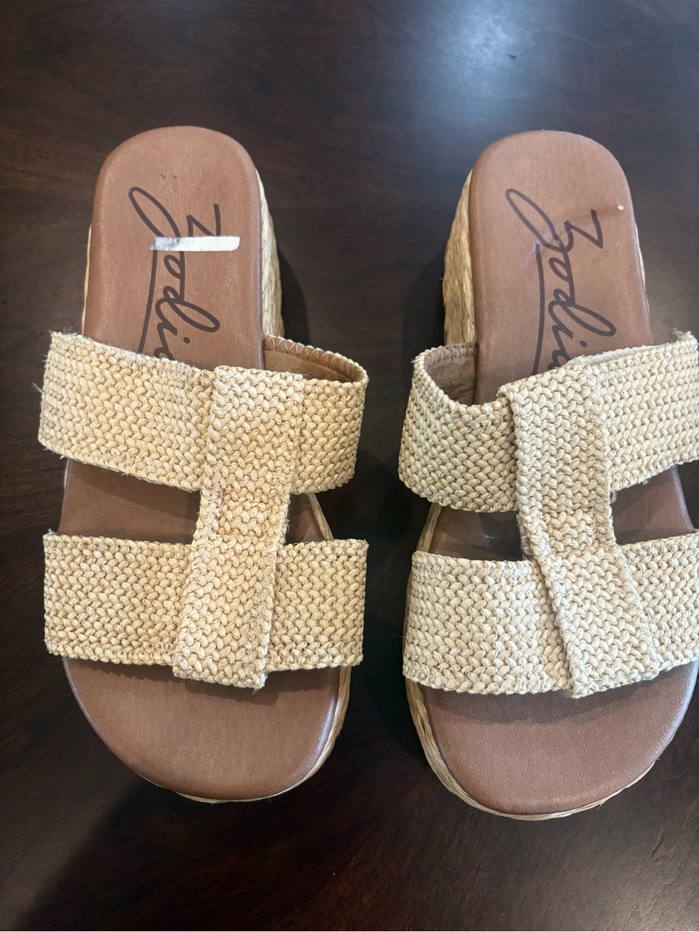Zodiac Natural Woven Espadrille Slide Sandals